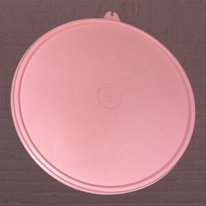 Tupperware Replacement Lid Seal 229 Mauve Pink Rose 8" Round Cup Bowl Cover